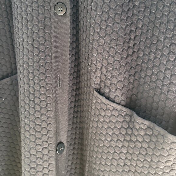 Black A line cardigan with large front pocket. - Picture 3 of 3